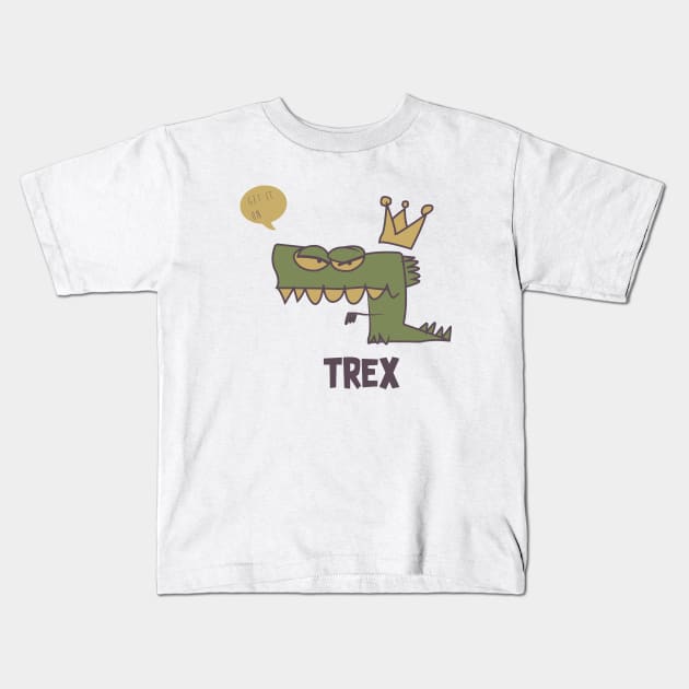 TREX Kids T-Shirt by andrea-balza